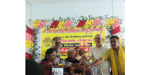 हिन्दी भाषा और रोजगार की संभावनाएं विषय पर व्याख्यान का आयोजन